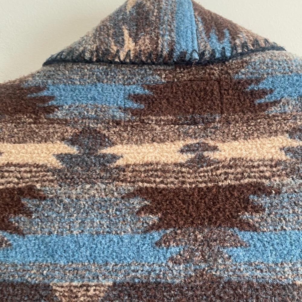 Bear Ridge Outfitters Vintage Duster Blanket Vest Jacket USA Aztec Western 90s L - Picture 11 of 14
